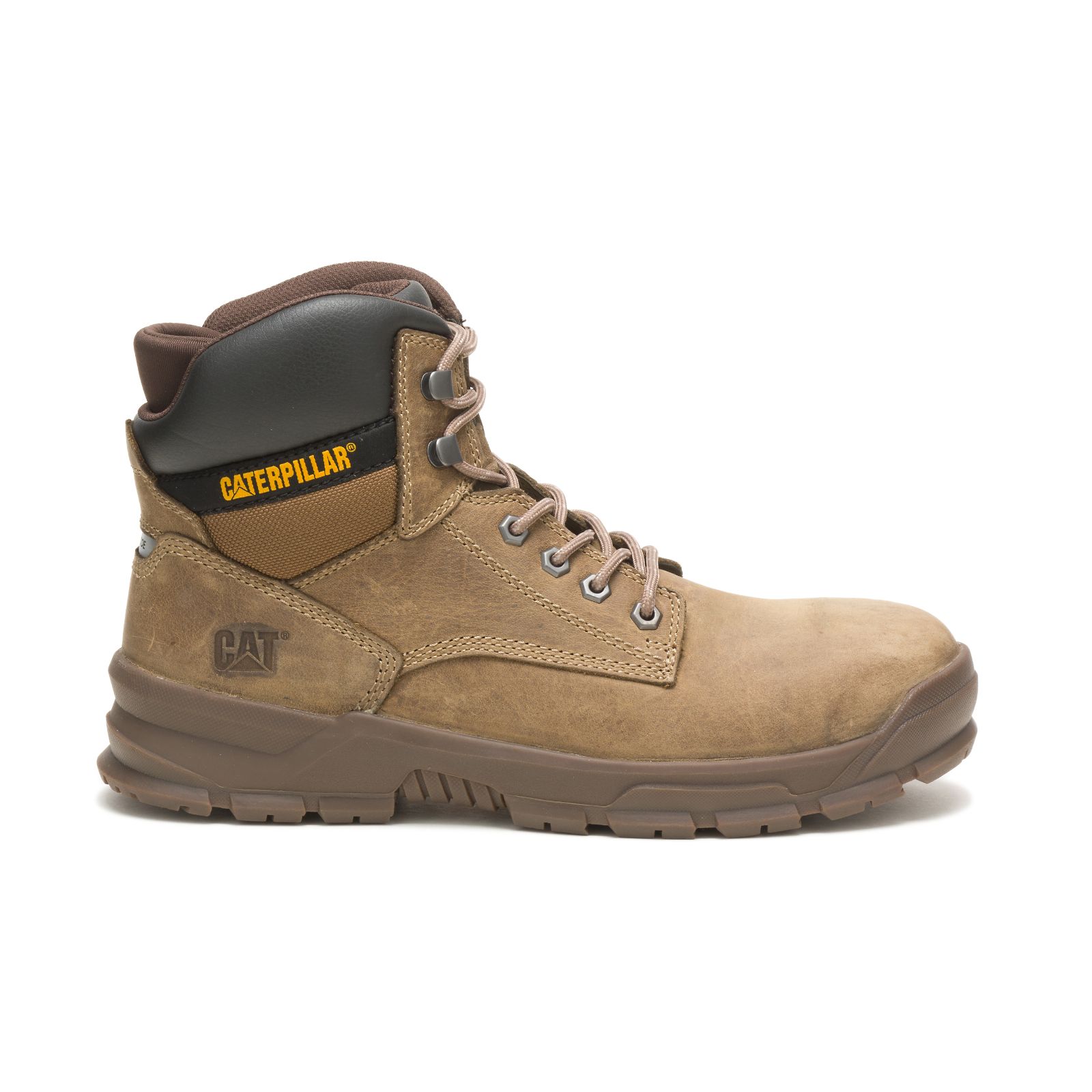 Caterpillar Mobilize Alloy Toe - Mens Work Boots - Khaki - NZ (189WVPDXS)